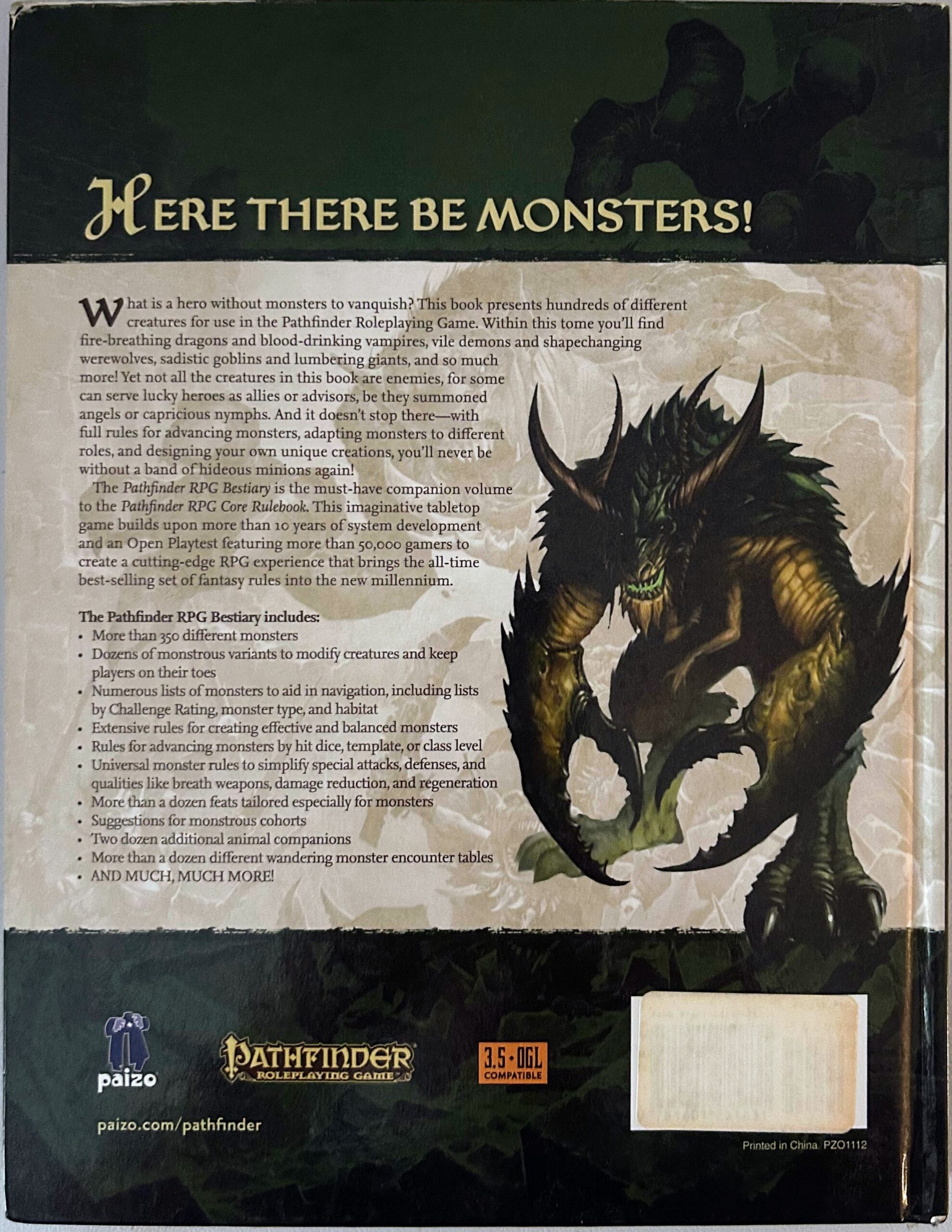 Pathfinder Roleplaying Game: Bestiary