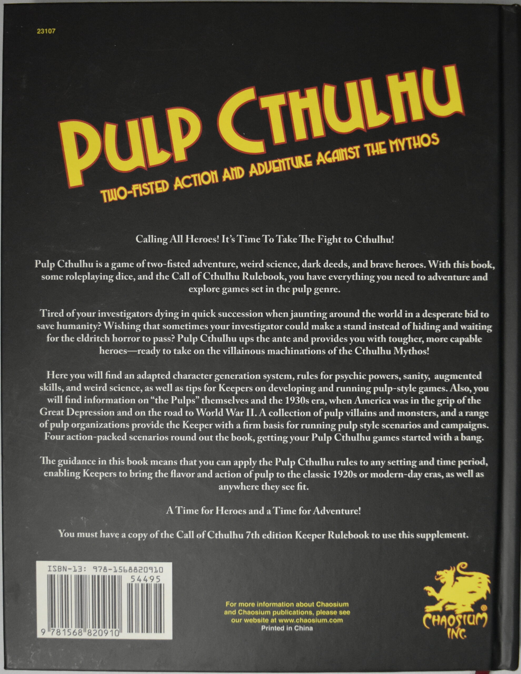 Pulp Cthulhu